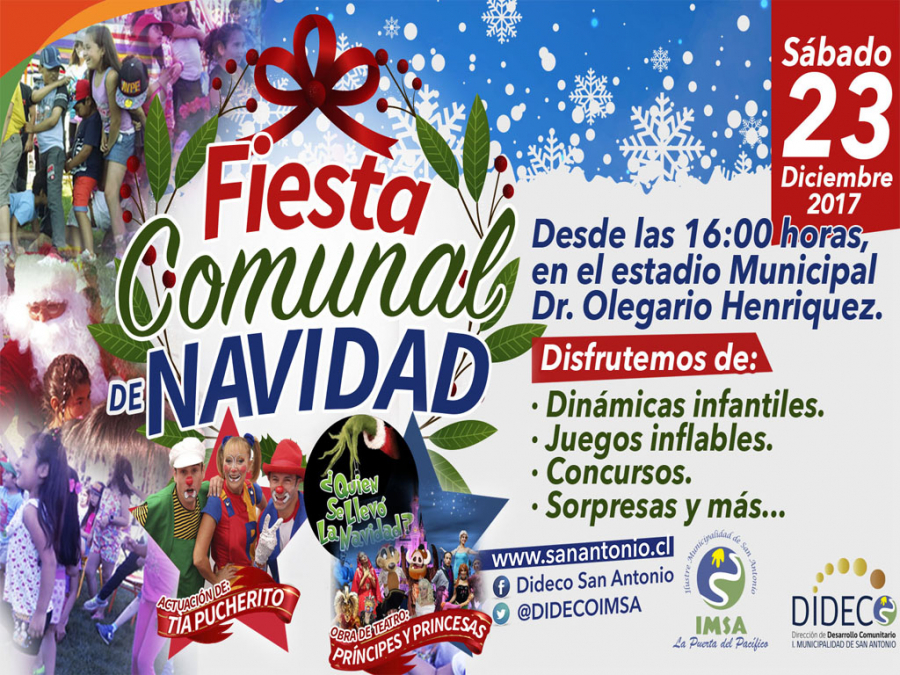 El sábado 23 de diciembre San Antonio celebra la navidad en el Estadio Municipal